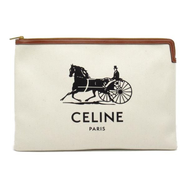 セリーヌ クラッチバッグ ブランドオフ CELINE コットン セカンドバッグ クラッチバッグ コッ...