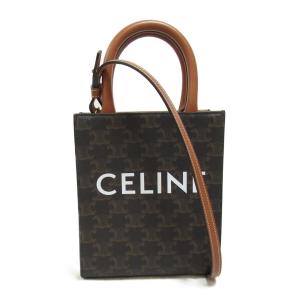 セリーヌ 2wayショルダーバッグ ブランドオフ CELINE レザー 2wayショルダーバッグ トリオンフキャンバス レディース｜brandoff