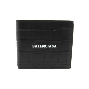 バレンシアガ 二つ折り財布 ブランドオフ BALENCIAGA 型押しレザー 二つ折り財布 レザー メンズ｜brandoff