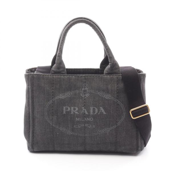 プラダ CANAPA カナパ ブランドオフ PRADA デニム トートバッグ デニム 中古 レディー...