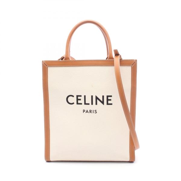 セリーヌ スモール バーティカル カバ ブランドオフ CELINE キャンバス トートバッグ キャン...
