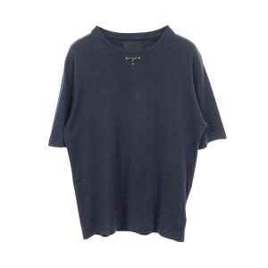 爆買 プラダ トライアングルロゴ ブランドオフ PRADA コットン 半袖Tシャツ 中古 メンズ