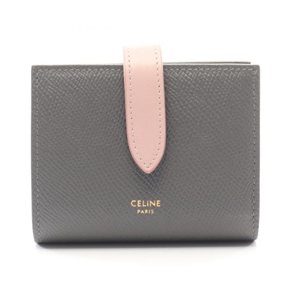 セリーヌ スモール ストラップウォレット ブランドオフ CELINE レザー 二つ折り財布 レザー ...