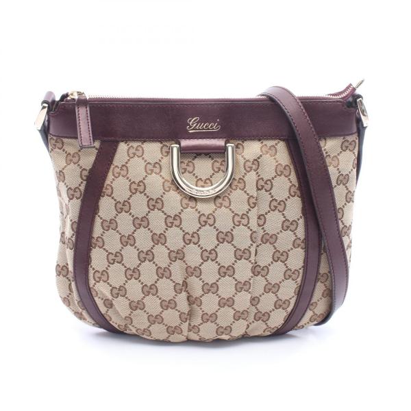グッチ アビー ブランドオフ GUCCI キャンバス ショルダーバッグ GGキャンバス/レザー 中古...