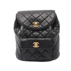シャネル マトラッセ ターンロック チェーン ブランドオフ CHANEL ラムスキン（羊革） リュックサック バックパ