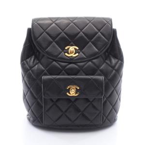 シャネル マトラッセ ターンロック チェーン ブランドオフ CHANEL ラムスキン（羊革） リュックサック バックパ