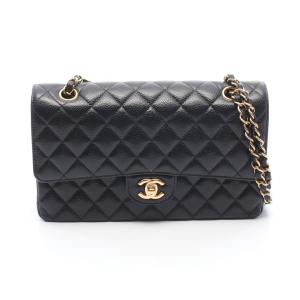 シャネル マトラッセ Wフラップ ブランドオフ CHANEL キャビアスキン(グレインドカーフ) ショルダーバッグ キャ