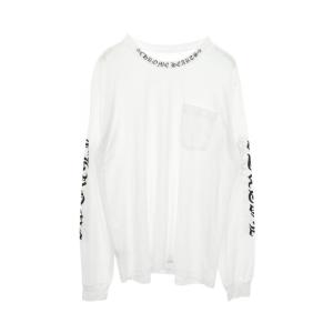 クロムハーツ ネックロゴ ポケット付き ブランドオフ CHROME HEARTS コットン 長袖Tシャツ 中古 メンズ