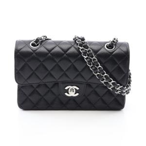 シャネル マトラッセ Wフラップ ブランドオフ CHANEL キャビアスキン(グレインドカーフ) ショルダーバッグ キャ