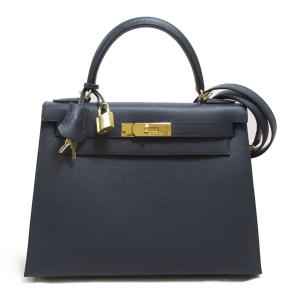 エルメス ケリー28　ハンドバッグ 外縫い ブランドオフ HERMES レザー ハンドバッグ エプソン 中古 レディース｜brandoff