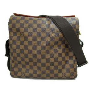 LOUIS VUITTON ルイ・ヴィトン メッセンジャーバッグ ナヴィグリオ ブラウン系 PVCコーティングキャンバス 中古 メンズ｜brandoff