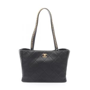 シャネル マトラッセ ブランドオフ CHANEL レザー トートバッグ ラムスキン 中古 レディース