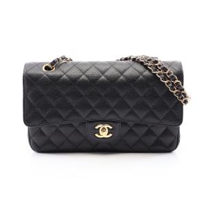 シャネル マトラッセ Wフラップ ブランドオフ CHANEL キャビアスキン(グレインドカーフ) ショルダーバッグ キャ