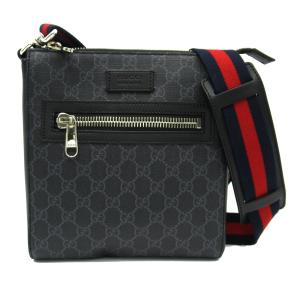 GUCCI グッチ メッセンジャーバッグ GGスプリーム・スモール・メッセンジャーバッグ ブラック系 GGキャンバス 中古｜brandoff