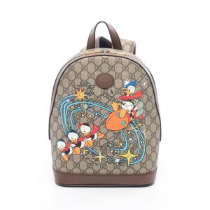グッチ GUCCI × Disney ドナルドダック GGスプリーム ブランドオフ GUCCI PVCコーティングキャンバス リュック
