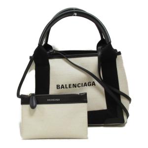 バレンシアガ ネイビーカバスXS トートバッグ ブランドオフ BALENCIAGA キャンバス トートバッグ キャンバス/レザー 中古 レディース｜brandoff