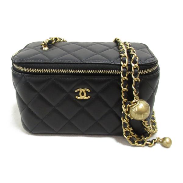 シャネル バニティショルダーバッグ ブランドオフ CHANEL ラムスキン（羊革） ショルダーバッグ...