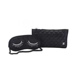 シャネル ココマーク アイマスク ポーチ 2点セット ブランドオフ CHANEL シルク その他小物 シルク/コットン 中