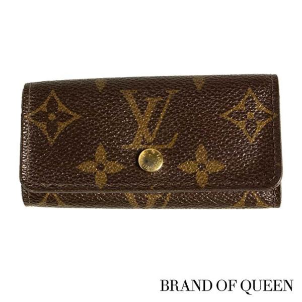 ルイヴィトン キーケース LOUIS VUITTON 破格本物 モノグラムフルリ ミュルティクレ4 ...