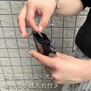 コインケース付きパスケース リール付き キーケ...の詳細画像1