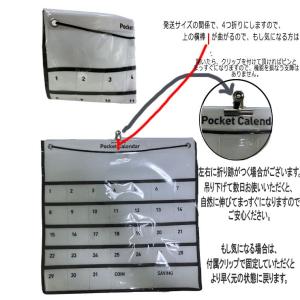 お薬カレンダー 1ヶ月 【改良版】クリップ付き...の詳細画像2