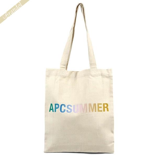 アーペーセー A.P.C. トートバッグ レディース APC SUMMER ロゴ ナチュラル COE...