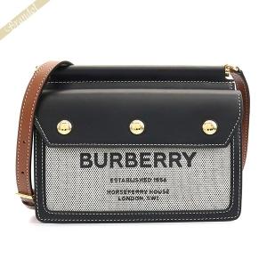 BURBERRY（バーバリー） ショルダーバッグ ロゴプリント ブラック