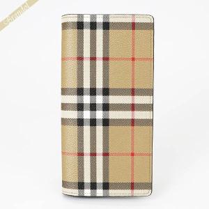BURBERRY（バーバリー） 長財布 メンズ ヴィンテージチェック ベージュ