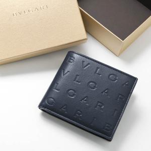 BVLGARI（ブルガリ） BVLGARI 20253 BLACK 型押しロゴ入り ブラック