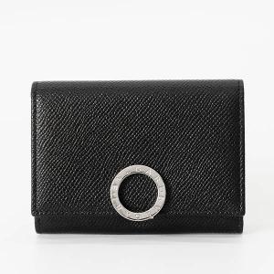 ブルガリ BVLGARI 名刺入れ メンズ レディース ブルガリ・ブルガリ レザー カードケース ブラック 30420 GRAIN BLK ◇｜brandol-s