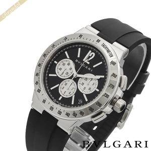 《期間限定P10倍》ブルガリ BVLGARI 腕時計 メンズ ディアゴノ クロノグラフ 41mm 自動巻き ブラック DG41BSVDCHTA｜brandol-s