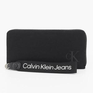 《ポイント5倍》カルバンクライン ジーンズ Calvin Klein Jeans 財布 ラウンドファスナー長財布 メンズ 持ち手付 ブラック K60K611242BDS｜brandol-s