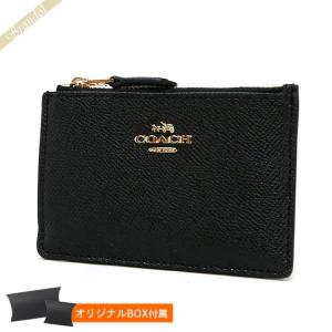 コーチ COACH 小銭入れ レディース ミニ スキニー IDケース パスケース コインケース レザー ブラック 57841 LIBLK｜brandol-s