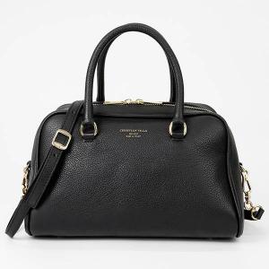 クリスチャンヴィラ CHRISTIAN VILLA ショルダーバッグ レディース レザー 2way ミニ ボストンバッグ ブラック 5227 BLACK｜brandol-s