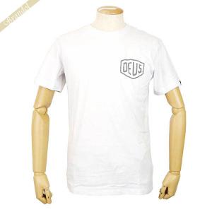 デウスエクスマキナ Deus Ex Machina Tシャツ メンズ 半袖 バックロゴ S/M/L ホワイト T-DMW41808C WHITE｜brandol-s