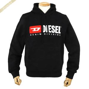 《ポイント10倍》ディーゼル DIESEL パーカー メンズ ロゴ フーディー 長袖 S/M/L ブラック A03757 0BAWT 9XX BLACK｜brandol-s