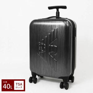 ジョルジオアルマーニ　キャリーケース　スーツケース　シボ革　ダークブラウン ARMANI 並行輸入 アルマーニ キャリーケース オーバーサイズ