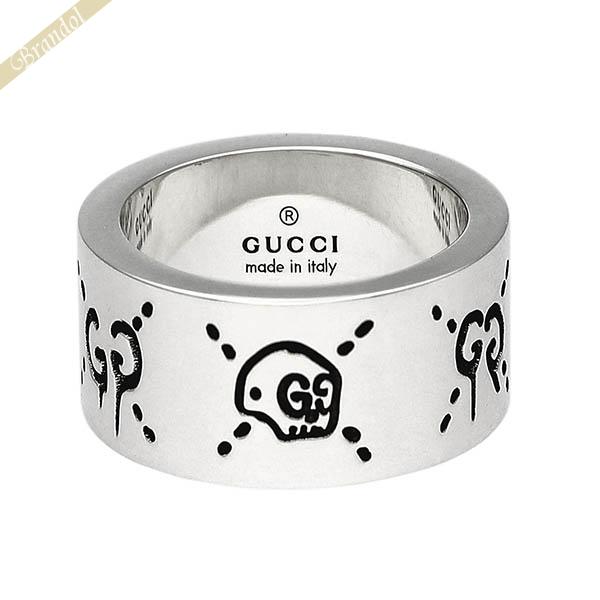 《ポイント5倍》グッチ GUCCI リング 指輪 メンズ レディース グッチゴースト シルバーリング...