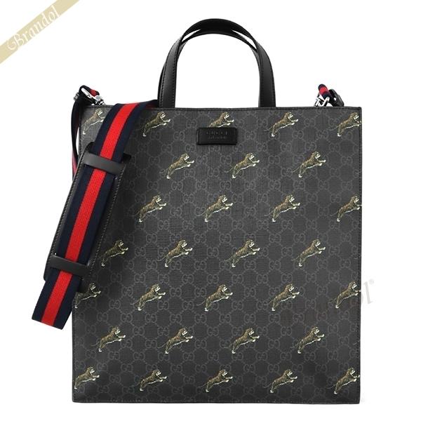 《最大24%還元》グッチ GUCCI トートバッグ GGスプリーム タイガー 2way ショルダーバ...