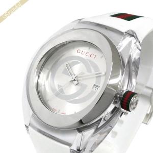 グッチ GUCCI 腕時計 メンズ SYNC グッチシンク 46mm シルバー ホワイト YA137102A【最大2500円クーポン】