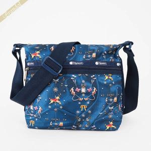 レスポートサック LeSportsac ショルダーバッグ レディース SMALL HOBO スモール ホーボー カルーセル柄 ブルー 3709 E480｜Brandol Style