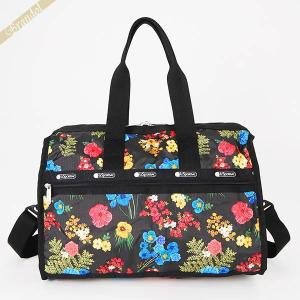 レスポートサック LeSportsac ボストンバッグ レディース DELUXE MED WEEKENDER 花柄 ブラック系 マルチカラー 4318 E477｜Brandol Style