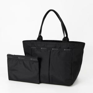 【軽量・大容量】レスポートサック 黒 ボストンバッグ ショルダー付き LeSportsac（レスポートサック） ショルダーバッグ レディース DELUXE