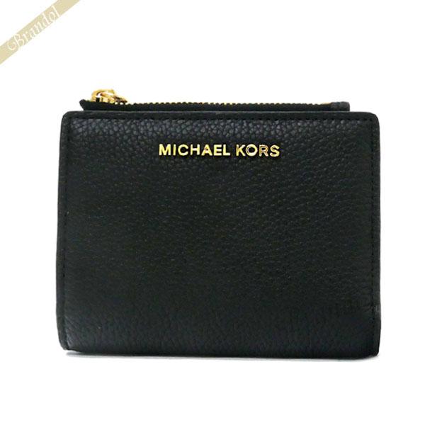 マイケルコース MICHAEL KORS レディース 二つ折り財布 レザー コンパクトウォレット ブ...