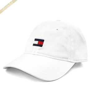トミーヒルフィガー TOMMY HILFIGER キャップ メンズ 帽子 ロゴ フリーサイズ ホワイト 6941827 100｜brandol-s