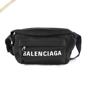 バレンシアガ ボディバッグ BALENCIAGA ホイール ベルトパック ブラック×ネイビー 533009 HPG1X 1090□｜brandol