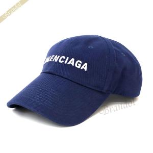 バレンシアガ キャップ BALENCIAGA メンズ レディース ロゴ ネイビー 590758 310B2 4177 L◇｜brandol