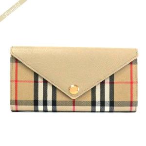 バーバリー 長財布 BURBERRY レディース ヴィンテージチェック ベージュ系 8026111｜brandol