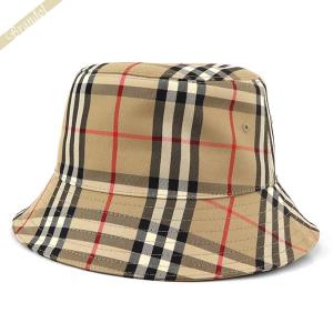 バーバリー 帽子 BURBERRY メンズ・レディース ビンテージチェック バケットハット Mサイズ ベージュ系 8026927 M◇｜brandol