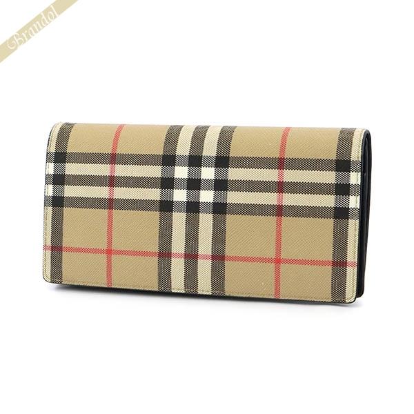 バーバリー 長財布 BURBERRY 財布 メンズ ヴィンテージチェック ベージュ系 8049604...